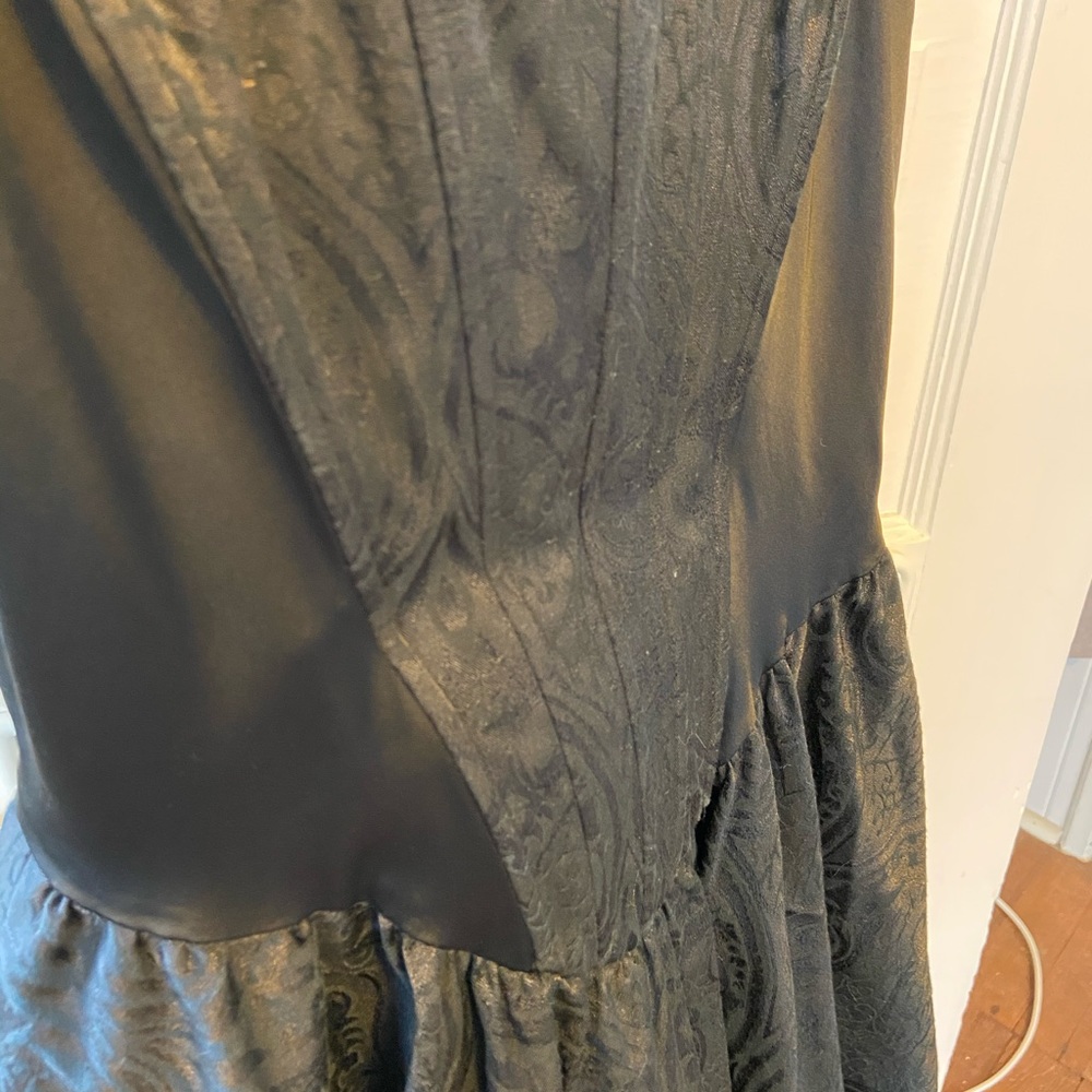 🖤Betsey Johnson Sexy Silk Goth Corset Dress - Picture 8 of 14